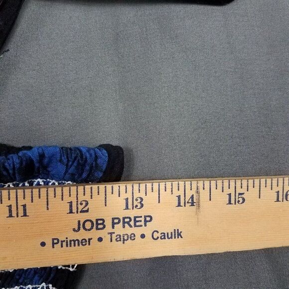 L.S.I. One Size (Small) Black Blue Pull On Rayon Sleeveless Casual Dress Beach S - Picture 6 of 12